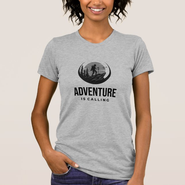 Camiseta Adventure está llamando a caminata de aventura Ins (Anverso)
