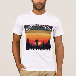 Camiseta Adventure está llamando a Camping Senderismo Natur