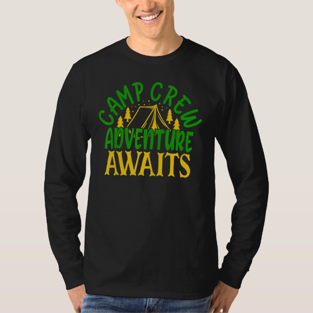 Camiseta Adventure está llamando al campamento de tripulaci (Anverso)