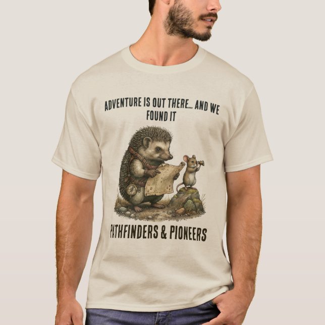 Camiseta Adventure Explorer de erizo y ratón perso (Anverso)