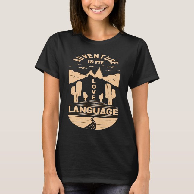 Camiseta Adventure is My Love Language  Camp Graphic Plus S (Anverso)