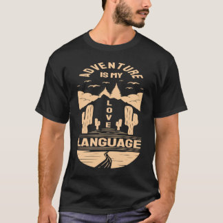 Camiseta Adventure is My Love Language  Camp Graphic Plus S
