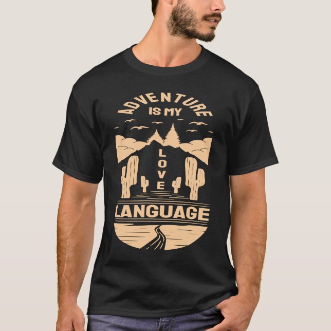 Camiseta Adventure is My Love Language  Camp Graphic Plus S (Anverso)
