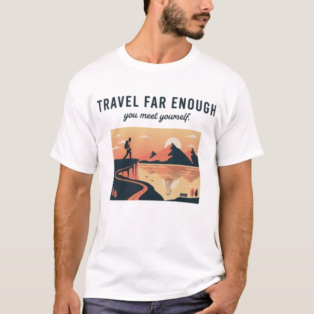 Camiseta Adventure Landscape Illustration (Anverso)