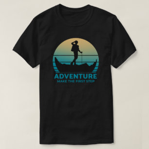 Camiseta Adventure Make First Step Retro Sunset