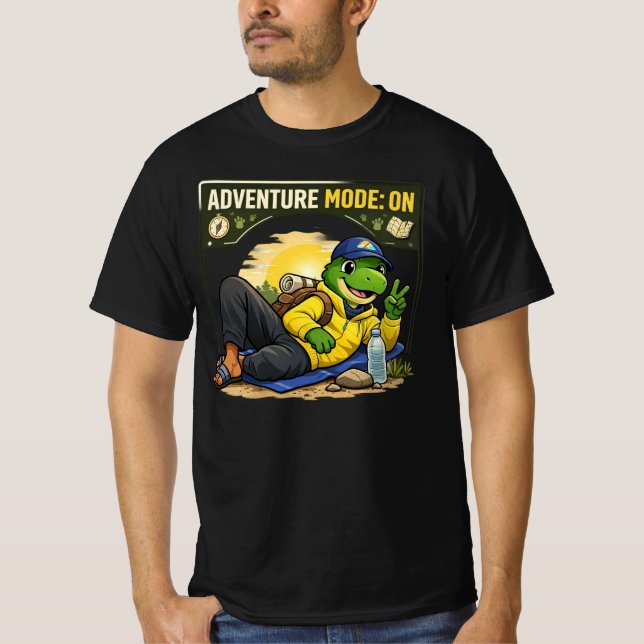 Camiseta Adventure Mode Dino (Anverso)
