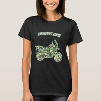 Camiseta Adventure Motorcycle Biker Off Road Rider Camoufla