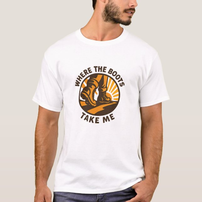 Camiseta Adventure Path Golden Boots Design (Anverso)