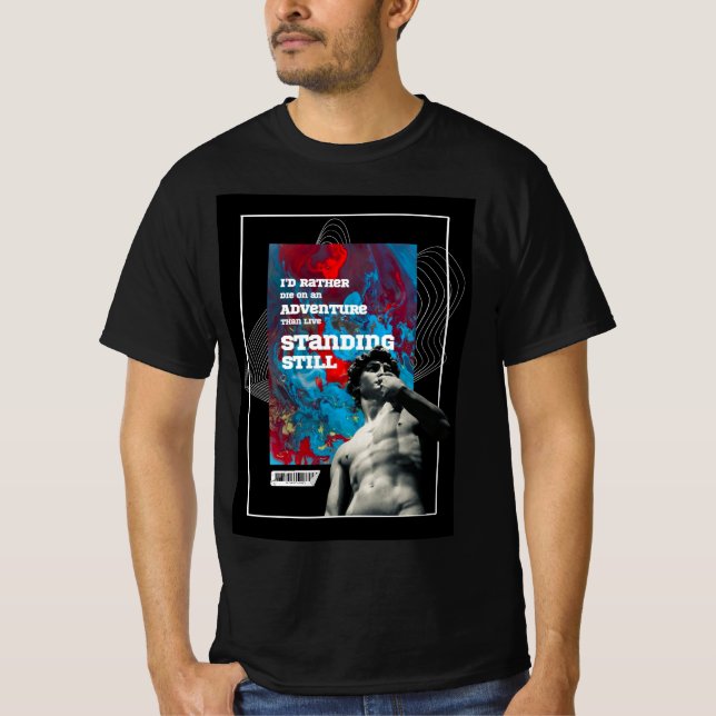 Camiseta Adventure Quote -  Live Fully Motivational T-shirt (Anverso)