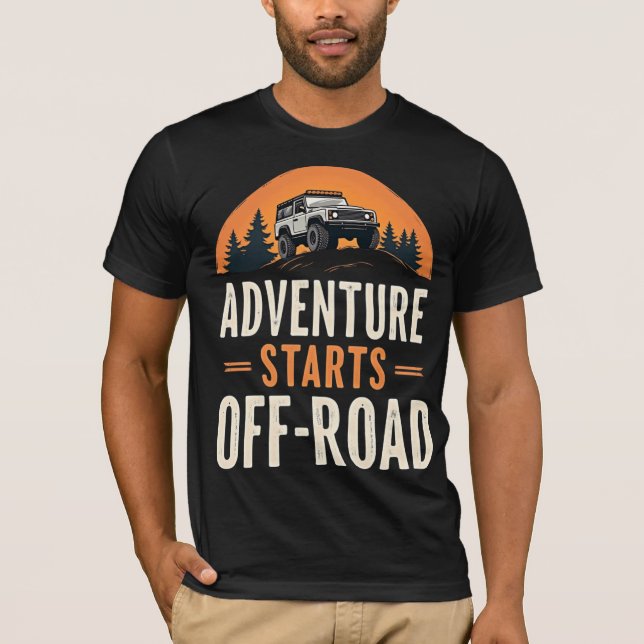 Camiseta Adventure Starts Off-Road (Anverso)