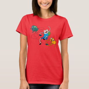 Camiseta Adventure Time   Finn & Jake Play With BMO