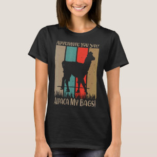 Camiseta Adventure you Say Alpaca My Bags Vintage Travel