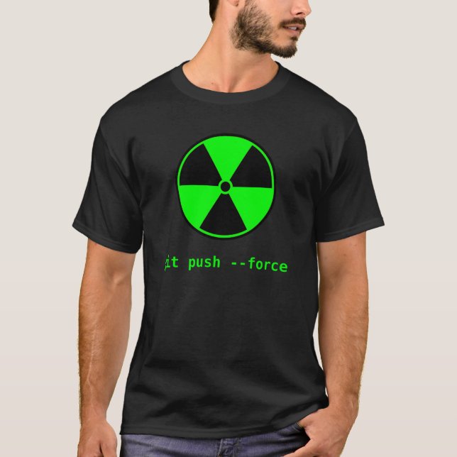 Camiseta Adventurous Coder: empuje de gotas —forzar (Anverso)