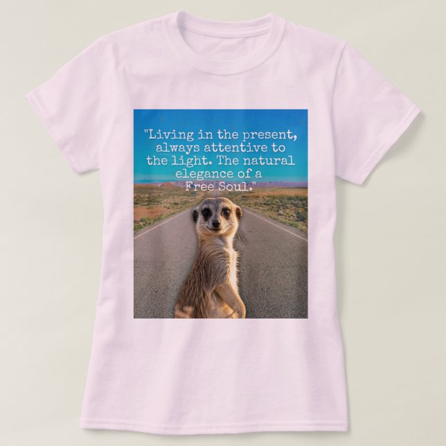 Camiseta Adventurous Meerkat Living (Diseño del anverso)