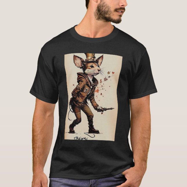 Camiseta adventurous rat vintage (Anverso)