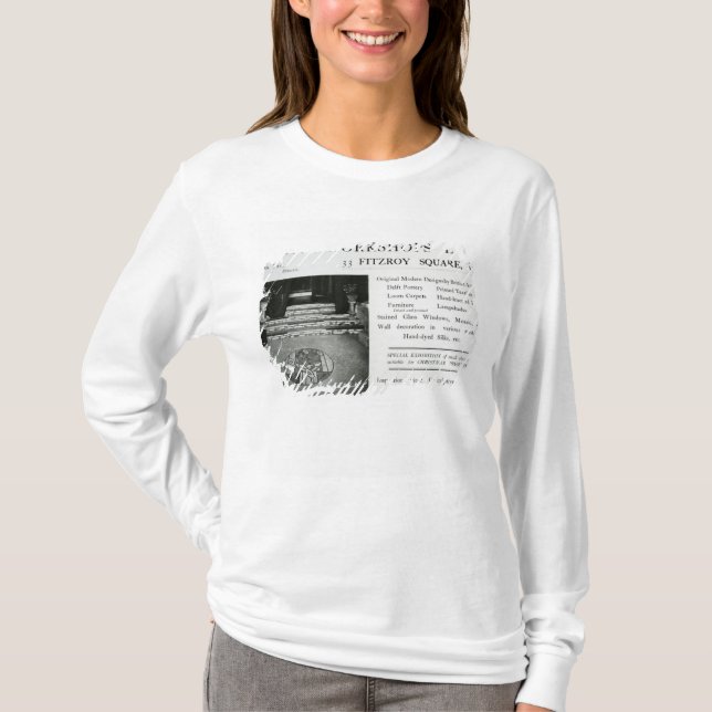 Camiseta Adverisement para Omega Workshops Ltd (Anverso)