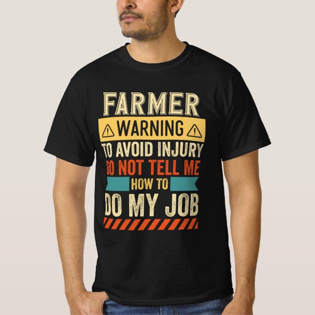Camiseta Advertencia a los agricultores (Anverso)