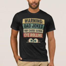 Camiseta Advertencia Alto Voltaje Chistes Malos de Papá y R