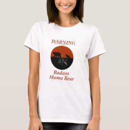 Camiseta  Advertencia: Bassass Mama Bear