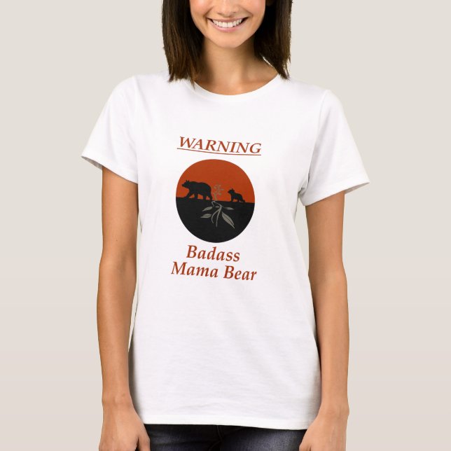 Camiseta  Advertencia: Bassass Mama Bear (Anverso)