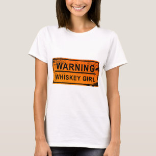 Camiseta Advertencia - chica del whisky