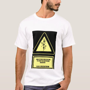 Camiseta advertencia: corriente del protón