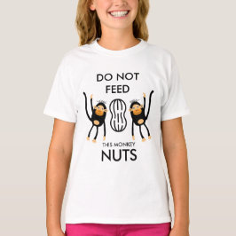 Camiseta Advertencia de alergia a frutos secos en niños