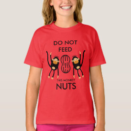Camiseta Advertencia de alergia a frutos secos para niños