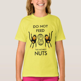 Camiseta Advertencia de alergia a nueces para niños