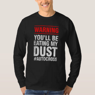 Camiseta Advertencia de Autocross Ropa de Carreras de Autom