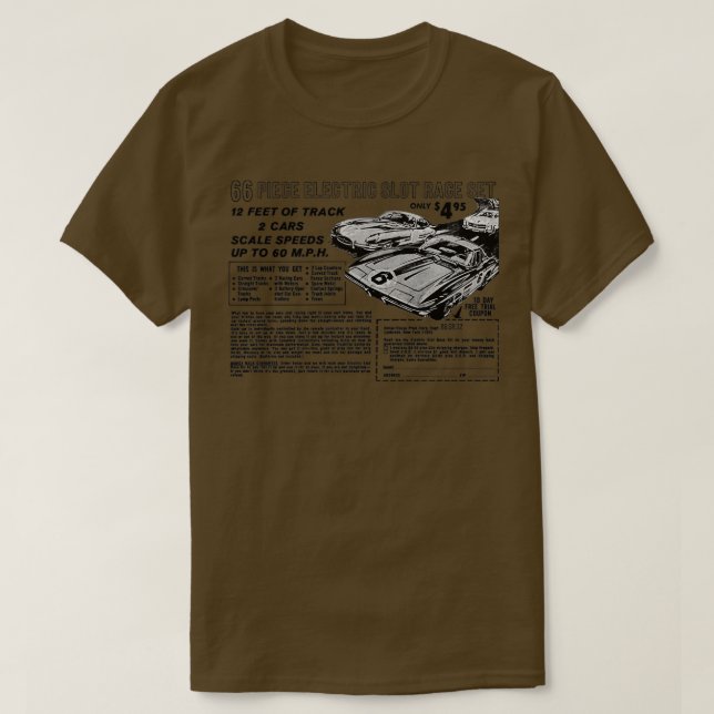 CAMISETA ADVERTENCIA DE CONJUNTO DE CARRERAS DE COCHE DE RA (Diseño del anverso)
