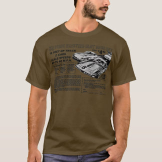 CAMISETA ADVERTENCIA DE CONJUNTO DE CARRERAS DE COCHE DE RA