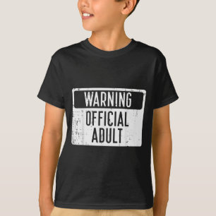 Camiseta Advertencia de cumpleaños 18 Adulto 18 años mujere