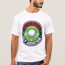 Advertencia de Golf Seria Adicción Golfer Divertid