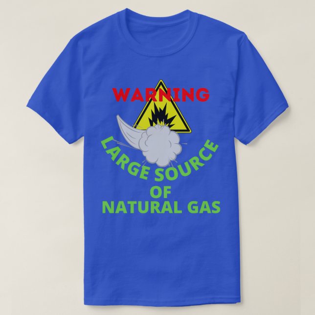 Camiseta advertencia de gran fuente de gas natural 22 (Diseño del anverso)