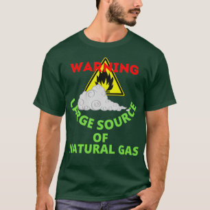 Camiseta advertencia de gran fuente de gas natural 22