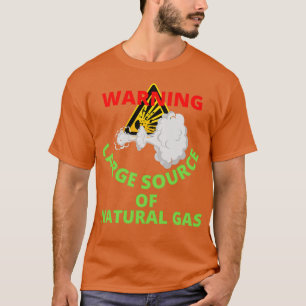 Camiseta advertencia de gran fuente de gas natural 23