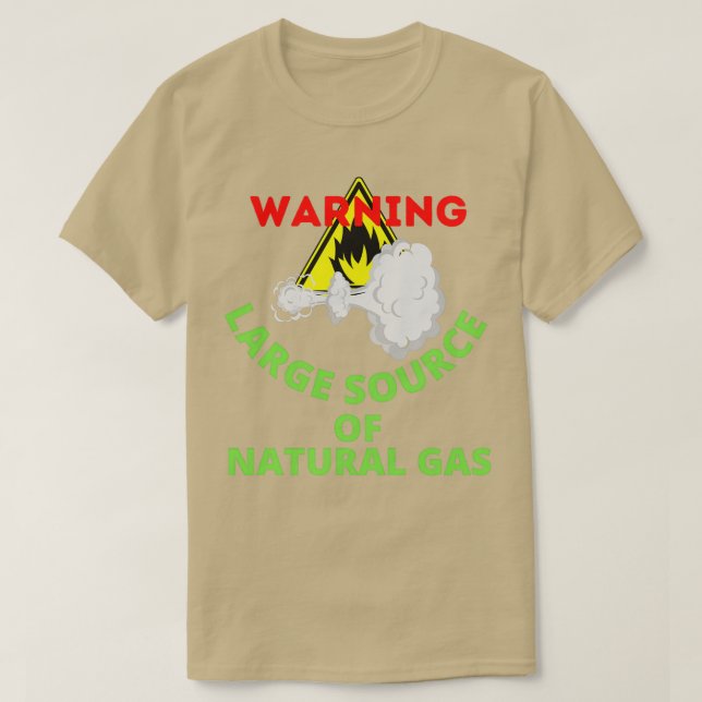 Camiseta advertencia de gran fuente de gas natural 30 (Diseño del anverso)