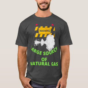 Camiseta advertencia de gran fuente de gas natural 7