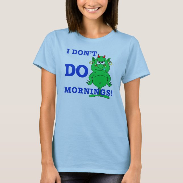 Camiseta Advertencia de la mañana (Anverso)