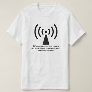Camiseta Advertencia de la radiación del RF