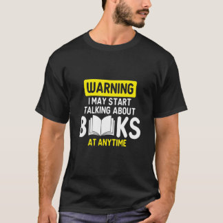 Camiseta Advertencia de lectura de libros Nerds Bookworm