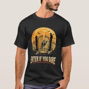 Camiseta Advertencia de luna embrujada de Halloween