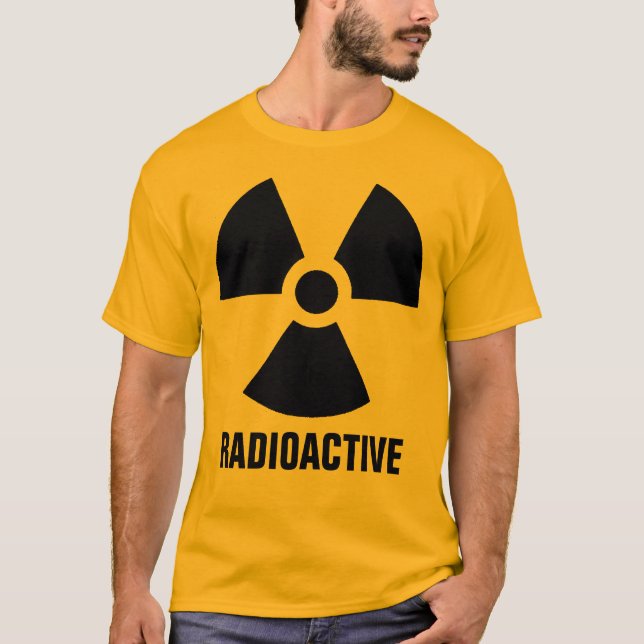 Camiseta Advertencia de material radiactivo (Anverso)