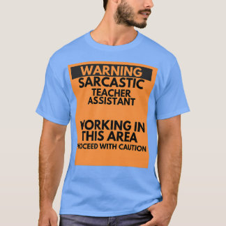 CAMISETA ADVERTENCIA DE OCUPACIÓN DE AYUDANTE DE MAESTRO SA
