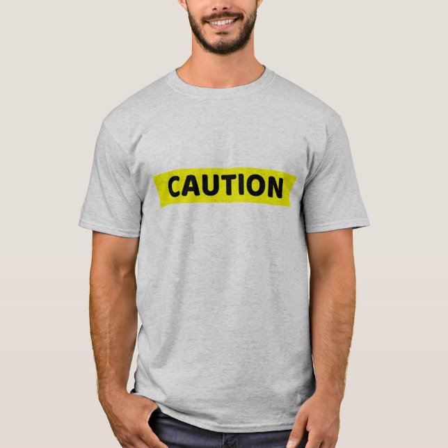 Camiseta Advertencia de precaución (Anverso)