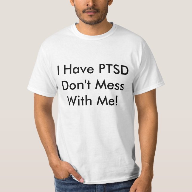 Camiseta Advertencia de PTSD (Anverso)