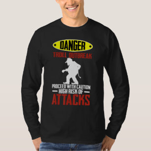 Camiseta advertencia de trol de Noruega viaje turista