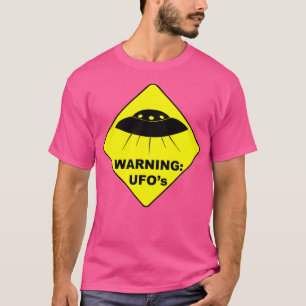 Camiseta Advertencia De Ufo - Signo De Advertencia Gracioso