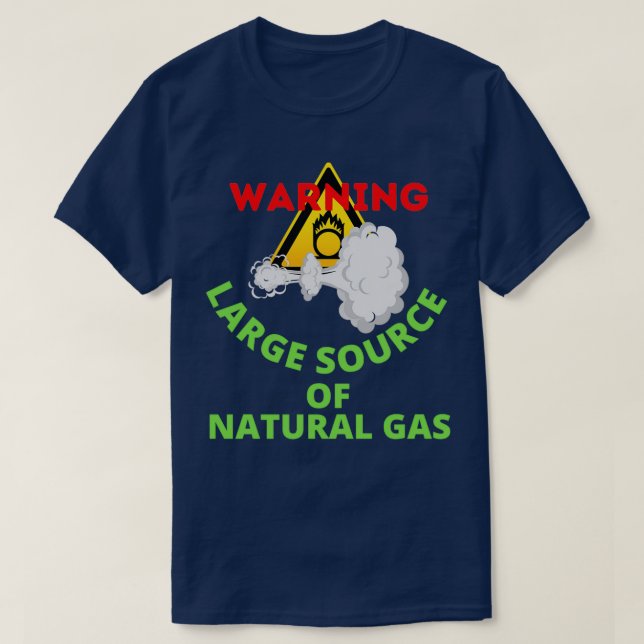 Camiseta advertencia de una gran fuente de gas natural 17 (Diseño del anverso)
